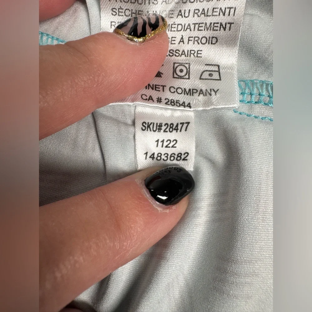 FootJoy FJ Golf Performance Short Sleeve Teal Sketched Print Lisle Polo XXL 2XL - Picture 8 of 8